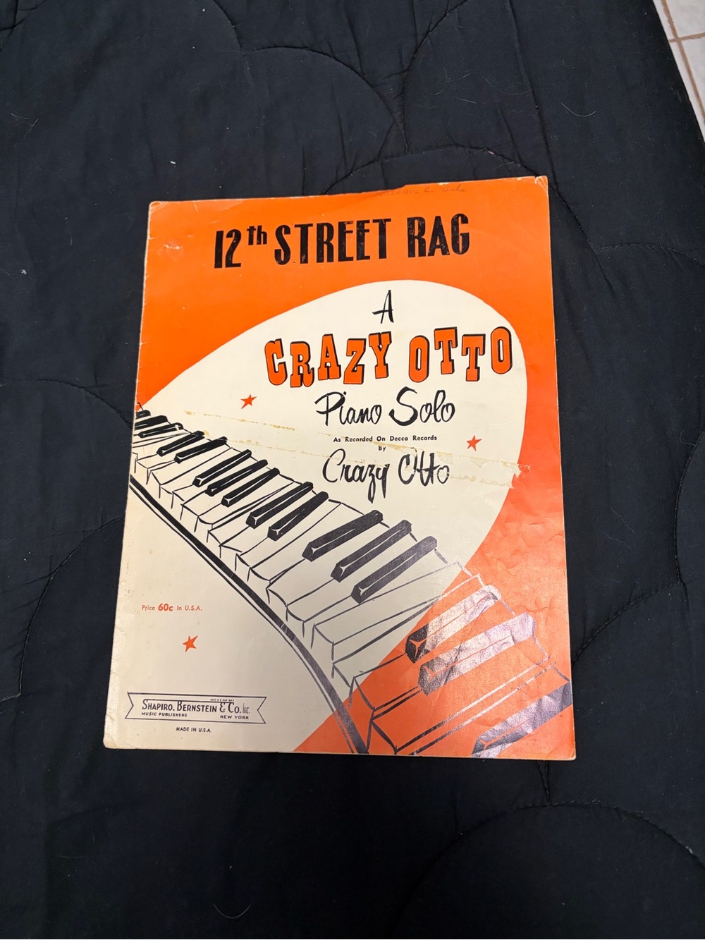 Orange and White Men’s Messenger Bag